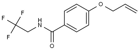 4-(2-Propen-1-yloxy)-N-(2,2,2-trifluoroethyl)benzamide Structure