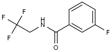 3-Fluoro-N-(2,2,2-trifluoroethyl)benzamide Structure