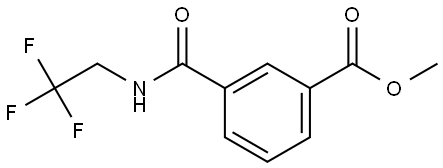 Methyl 3-[[(2,2,2-trifluoroethyl)amino]carbonyl]benzoate Structure