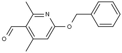 2,4-Dimethyl-6-(phenylmethoxy)-3-pyridinecarboxaldehyde Structure