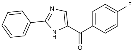 (4-fluorophenyl)(2-phenyl-1H-imidazol-4-yl)methanone 구조식 이미지