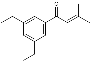 1-(3,5-diethylphenyl)-3-methylbut-2-en-1-one Structure