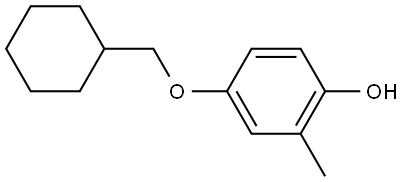 4-(Cyclohexylmethoxy)-2-methylphenol Structure