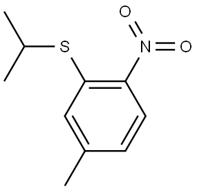 isopropyl(5-methyl-2-nitrophenyl)sulfane Structure