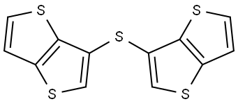 Thieno[3,2-b]thiophene, 3,3'-thiobis- (9CI) Structure