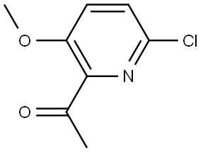 1-(6-Chloro-3-methoxy-2-pyridinyl)ethanone Structure