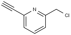 2-(chloromethyl)-6-ethynylpyridine Structure