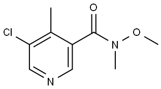 5-chloro-N-methoxy-N,4-dimethylnicotinamide Structure