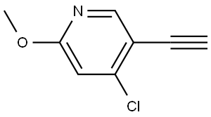 4-Chloro-5-ethynyl-2-methoxypyridine Structure