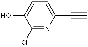 2-chloro-6-ethynylpyridin-3-ol Structure