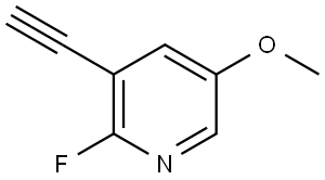 3-Ethynyl-2-fluoro-5-methoxypyridine Structure