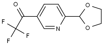1-(6-(1,3-Dioxolan-2-yl)pyridin-3-yl)-2,2,2-trifluoroethanone 구조식 이미지