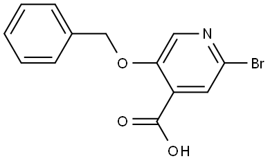 5-(Benzyloxy)-2-bromoisonicotinic acid Structure