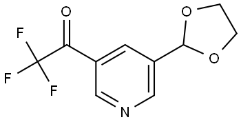 1-(5-(1,3-Dioxolan-2-yl)pyridin-3-yl)-2,2,2-trifluoroethanone Structure