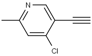 Pyridine, 4-chloro-5-ethynyl-2-methyl- Structure