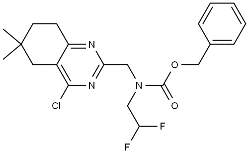 4-Chloro-2-(4-chloro-2,5-difluorophenyl)-5,6,7,8-tetrahydroquinazoline Structure