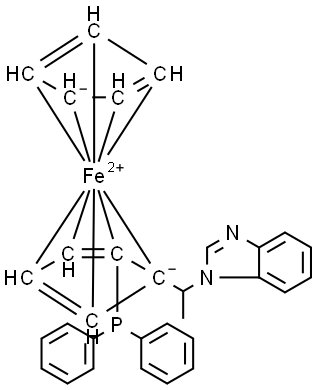 (R)-benzo[d]imidazole-1-[(R)-2-(diphenylphosphino)ferrocenyl]ethylamine Structure