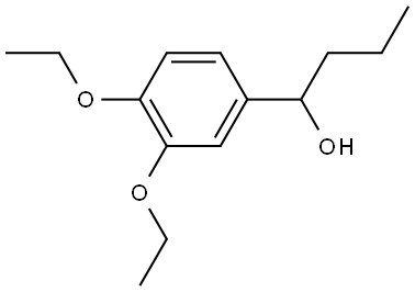 1-(3,4-diethoxyphenyl)butan-1-ol Structure