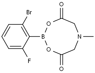 2-Bromo-6-fluorophenylboronic acid MIDA ester Structure