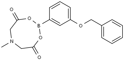 3-Benzyloxyphenylboronic acid mida ester Structure