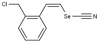 (Z)-1-(chloromethyl)-2-(2-selenocyanatovinyl)benzene Structure