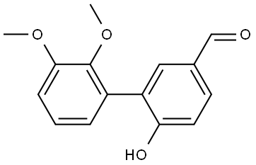 6-Hydroxy-2',3'-dimethoxy[1,1'-biphenyl]-3-carboxaldehyde Structure