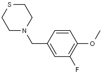 4-[(3-Fluoro-4-methoxyphenyl)methyl]thiomorpholine Structure