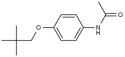 N-[4-(2,2-Dimethylpropoxy)phenyl]acetamide Structure