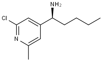 (S)-1-(2-chloro-6-methylpyridin-4-yl)pentan-1-amine 구조식 이미지