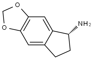 (5R)-2H,5H,6H,7H-indeno[5,6-d][1,3]dioxol-5-amine Structure