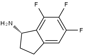 (1S)-5,6,7-TRIFLUORO-2,3-DIHYDRO-1H-INDEN-1-AMINE Structure