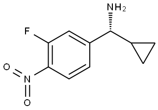 (1R)-1-cyclopropyl-1-(3-fluoro-4-nitrophenyl)methanamine Structure