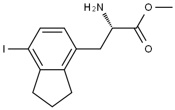 methyl (2S)-2-amino-3-(7-iodo-2,3-dihydro-1H-inden-4-yl)propanoate Structure