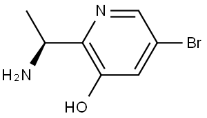 2-[(1S)-1-aminoethyl]-5-bromopyridin-3-ol Structure