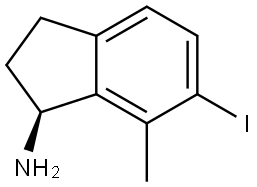 (1S)-6-iodo-7-methyl-2,3-dihydro-1H-inden-1-amine Structure