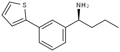 (1S)-1-(3-(2-THIENYL)PHENYL)BUTYLAMINE 구조식 이미지