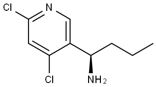 (1R)-1-(4,6-DICHLORO(3-PYRIDYL))BUTYLAMINE 구조식 이미지