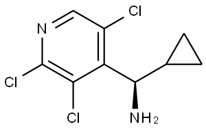 (R)-CYCLOPROPYL(2,3,5-TRICHLOROPYRIDIN-4-YL)METHANAMINE Structure