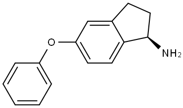 (1R)-5-phenoxy-2,3-dihydro-1H-inden-1-amine Structure