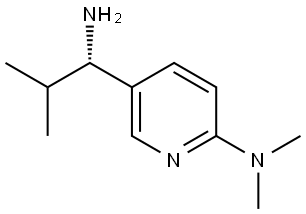 5-((1S)-1-AMINO-2-METHYLPROPYL)(2-PYRIDYL)]DIMETHYLAMINE Structure