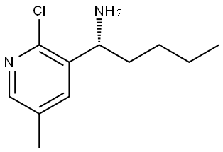 (1R)-1-(2-CHLORO-5-METHYL (3-PYRIDYL))PENTYLAMINE Structure