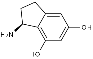 (3S)-3-amino-2,3-dihydro-1H-indene-4,6-diol Structure