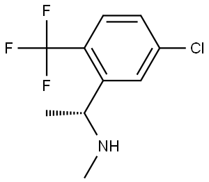 (1R)-1-[5-CHLORO-2-(TRIFLUOROMETHYL)PHENYL]ETHYL](METHYL)AMINE Structure