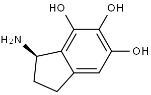 (3R)-3-amino-2,3-dihydro-1H-indene-4,5,6-triol Structure