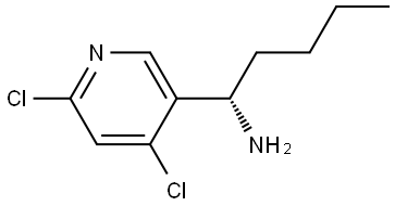 (1S)-1-(4,6-DICHLORO(3-PYRIDYL))PENTYLAMINE Structure