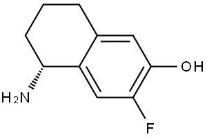 (R)-5-amino-3-fluoro-5,6,7,8-tetrahydronaphthalen-2-ol Structure