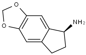 (5S)-2H,5H,6H,7H-indeno[5,6-d][1,3]dioxol-5-amine Structure