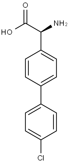 (2S)-2-AMINO-2-(4'-CHLORO-[1,1'-BIPHENYL]-4-YL)ACETIC ACID Structure