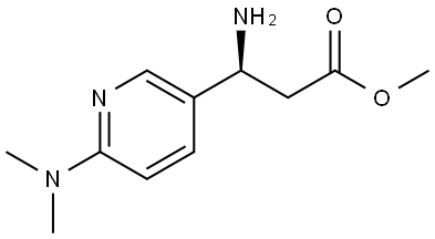 methyl (S)-3-amino-3-(6-(dimethylamino)pyridin-3-yl)propanoate Structure