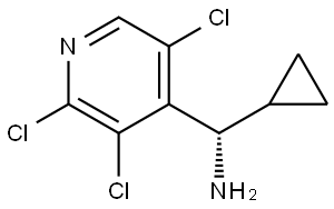 (S)-CYCLOPROPYL(2,3,5-TRICHLOROPYRIDIN-4-YL)METHANAMINE Structure